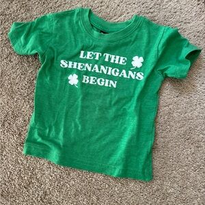 Let The Shenanigans Begin" toddler t-shirt is available in size 2T